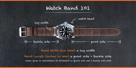 leather watch strap sizes.